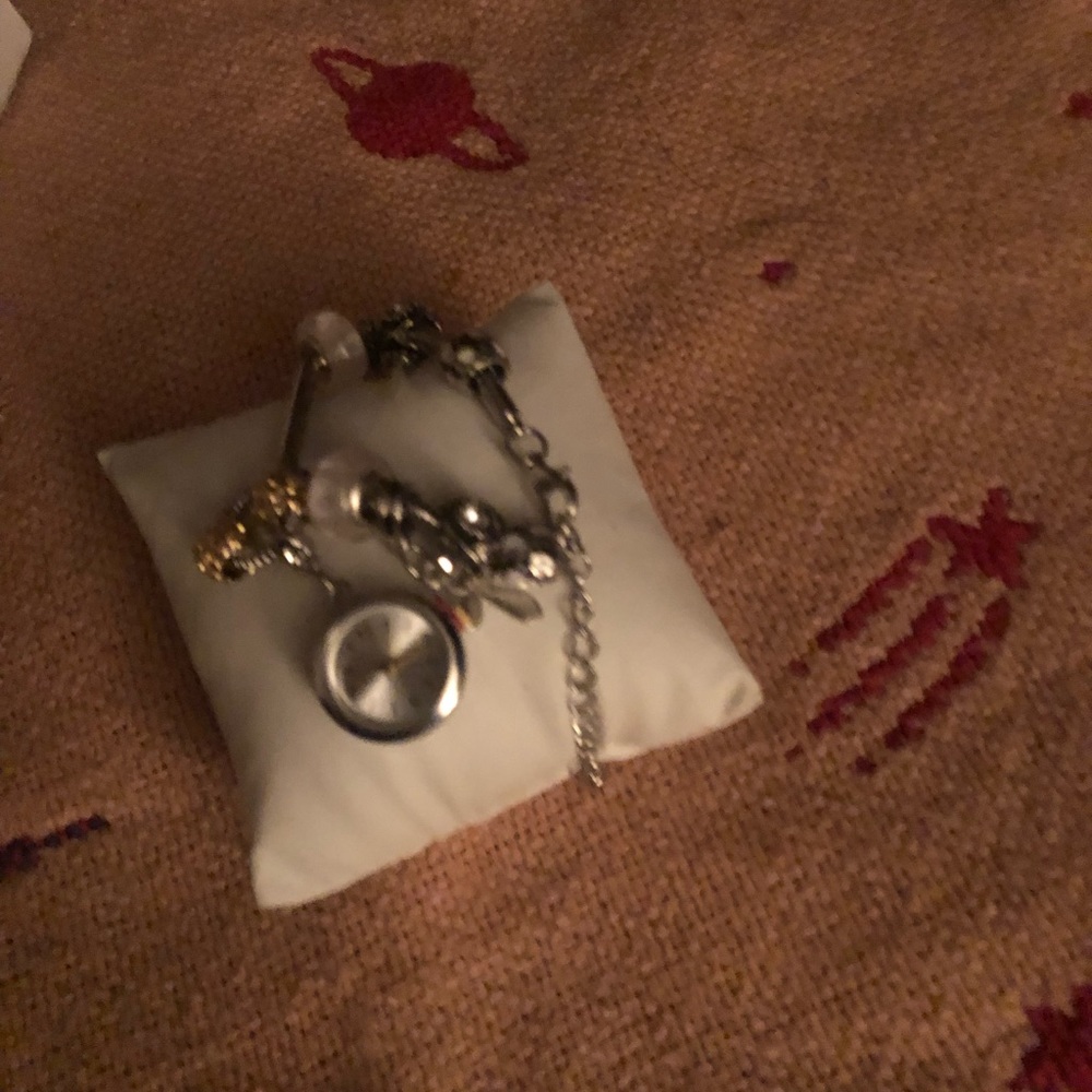 Charm bracelet with watch on it got as a gift